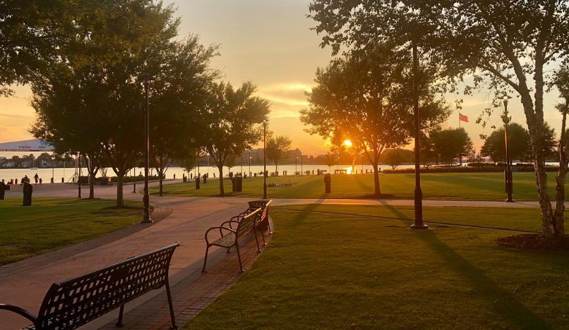 Tennessee Riverfront Sunset Walk
